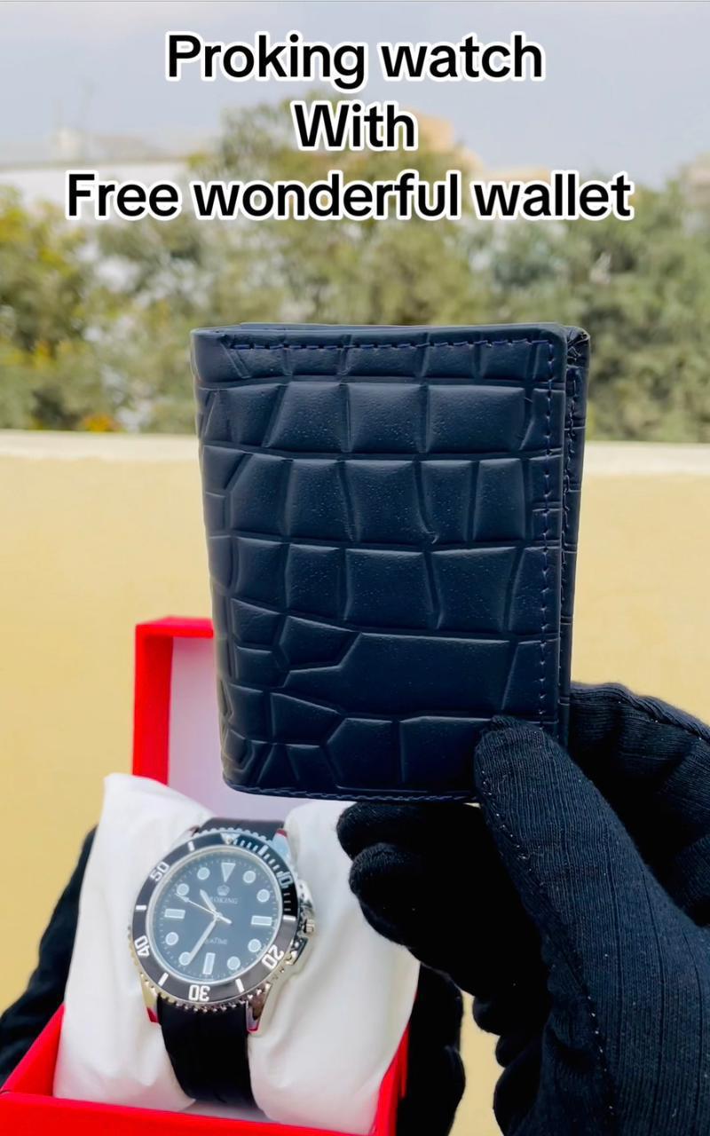 Pro King Watch And Wallet..!!